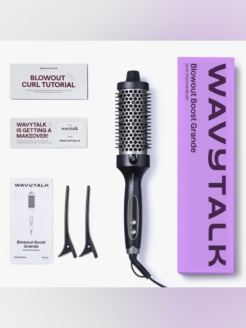 Wavytalk Blowout Boost Grande 1.75 Inch Ionic Thermal Brush PINK